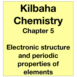 Chemistry Chapter 5 - Electronic Structure and Periodic Properties of Elements